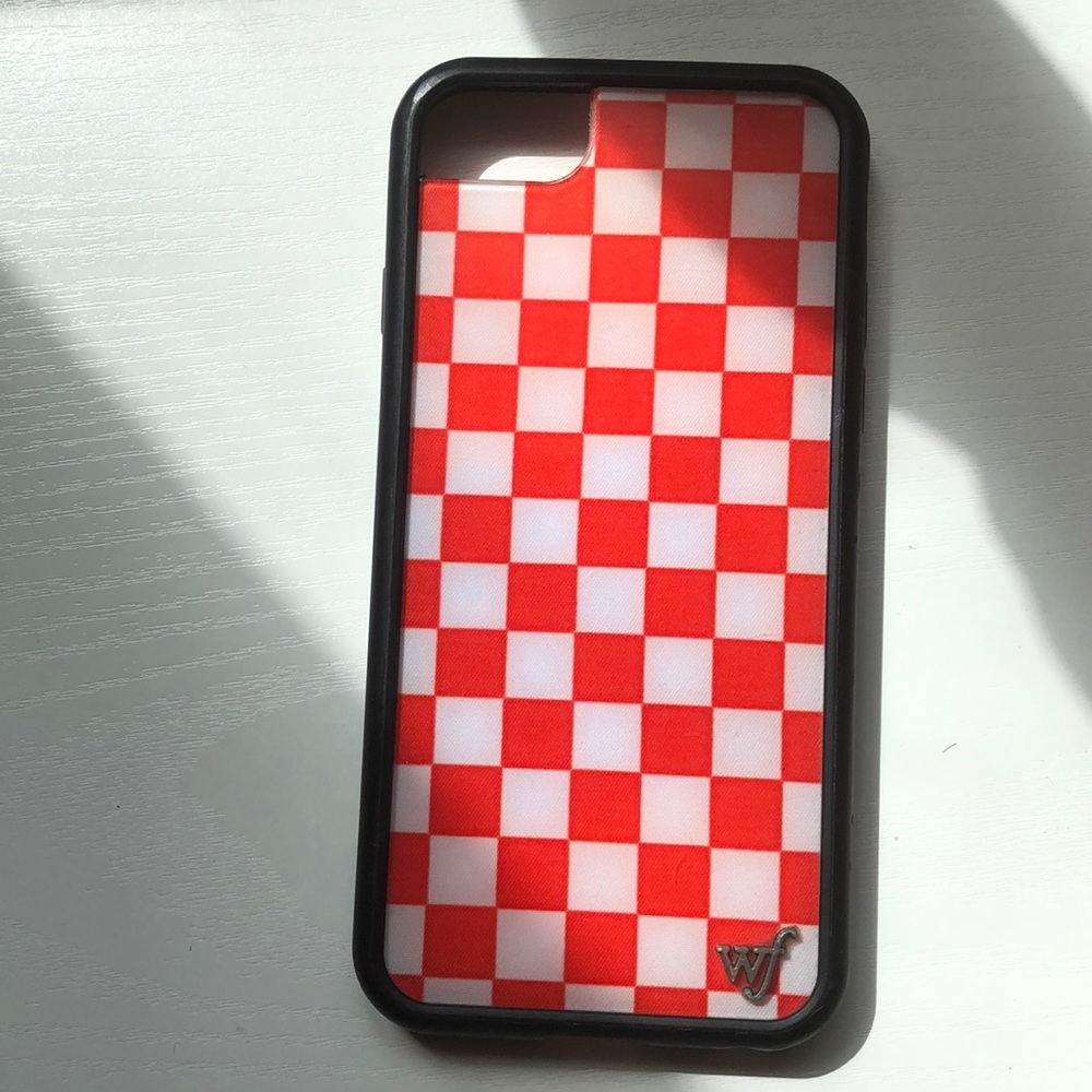Red Checkered Wildflower Case Iphone 6/6s/7/8